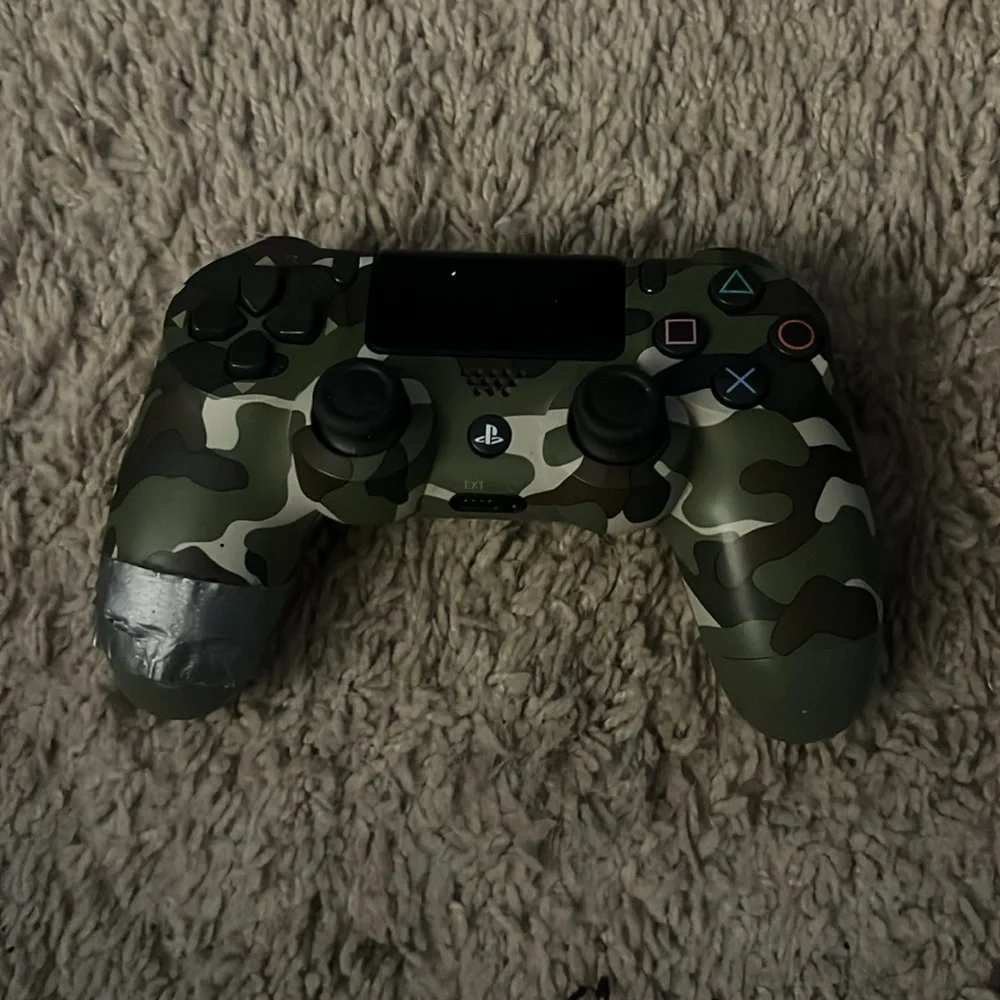 This is a PS4 in good condition it just is peeling a little bit on a cord